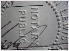 Alphabet Peoria Notary Seal